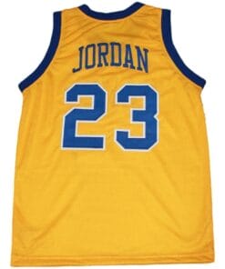 Michael Jordan #23 Laney High School Basketball Jersey Yellow