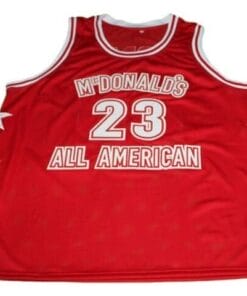 Michael Jordan 23 McDonald s All American New Men Basketball Jersey Red 1