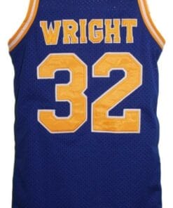 Monica Wright #32 Crenshaw Love And Basketball Jersey Blue