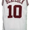 Mookie Blaylock #10 Custom College Basketball Jersey White
