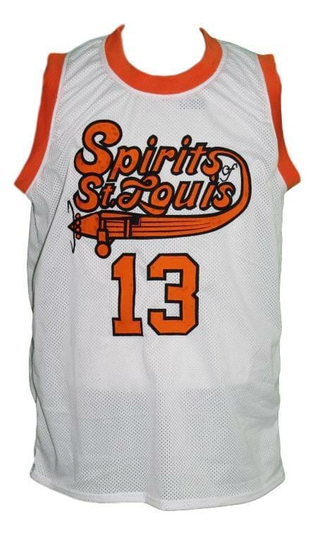 Moses Malone #13 Spirits Of St Louis Aba Basketball Jersey White
