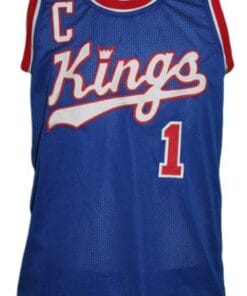 Nate Archibald #1 Cincinnati Royals Kings Basketball Jersey Blue