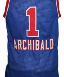 Nate Archibald #1 Cincinnati Royals Kings Basketball Jersey Blue