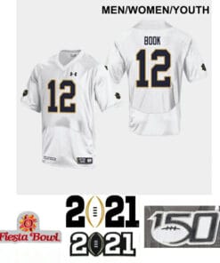 Ian Book Notre Dame Jersey Fighting Irish #12 Football White