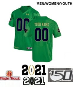 Custom Notre Dame Jersey Name and Number Football Jersey Green