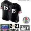 Ohio State Buckeyes #15 Ezekiel Elliott Football Jersey Black