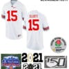 Ohio State Buckeyes #15 Ezekiel Elliott Football Jersey White