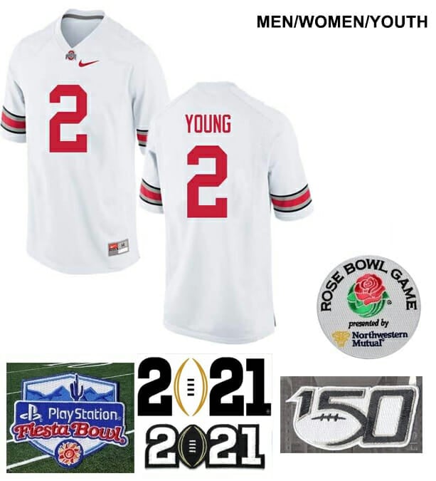 Ohio State Buckeyes #2 Chase Young College Football Jersey White