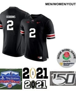 Ohio State Buckeyes #2 J.K. Dobbins College Football Jersey Black
