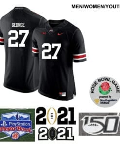 Ohio State Buckeyes #27 Eddie George Football Jersey Black