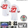Ohio State Buckeyes #27 Eddie George Football Jersey White