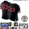 Ohio State Buckeyes #33 Master Teague Jersey Football Black