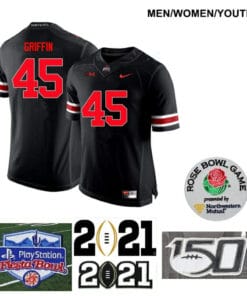 Ohio State Buckeyes #45 Archie Griffin Football Black Jersey