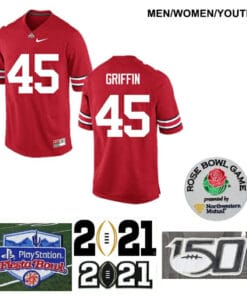 Ohio State Buckeyes #45 Archie Griffin Jersey Football Red