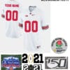 Custom Ohio State Football Jersey Name and Number Football Jersey White