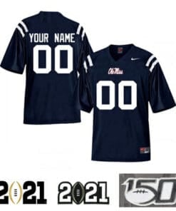 Custom Ole Miss Football Jersey Name and Number Football Jersey