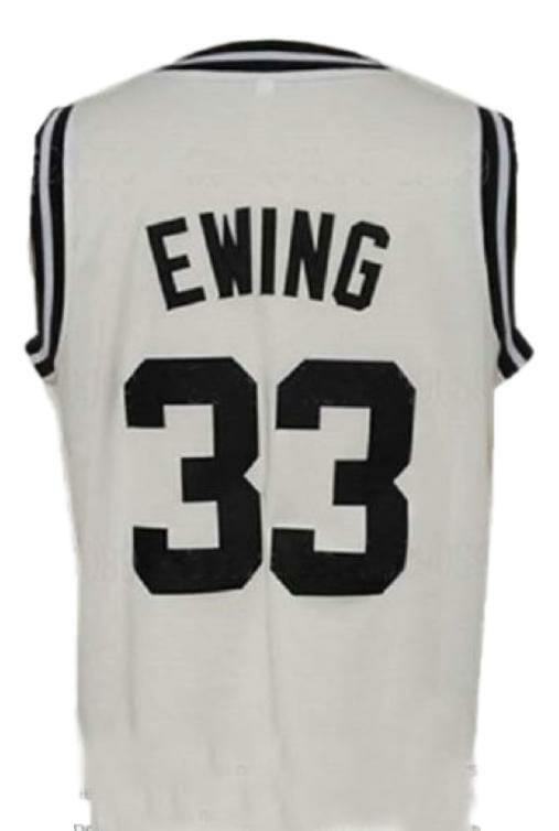 Patrick Ewing #33 College Basketball Jersey White