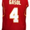 Pau Gasol Team Spain Espana Basketball Jersey Red