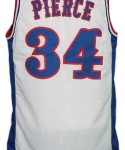 Paul Pierce #34 Custom College Basketball Jersey White