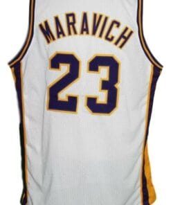 Pete Maravich #23 College Basketball Jersey New Sewn White