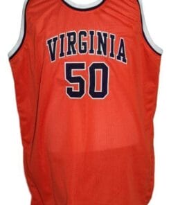 Ralph Sampson #50 Custom College Basketball Jersey Orange