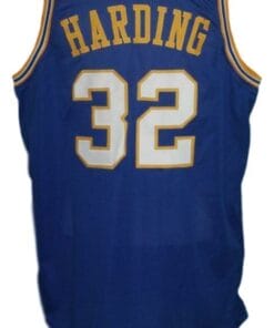 Reggie Harding #32 Indiana Aba Basketball Jersey Sewn Blue