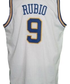Ricky Rubio #9 Minnesota Muskies Aba Basketball Jersey Sewn White
