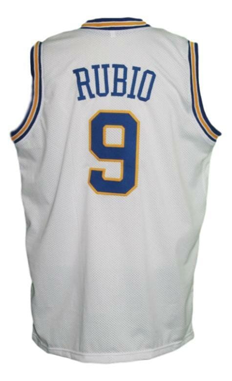 Ricky Rubio #9 Minnesota Muskies Aba Basketball Jersey Sewn White