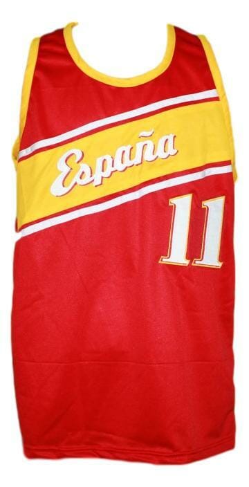 Ricky Rubio Team Spain Espana Basketball Jersey Red