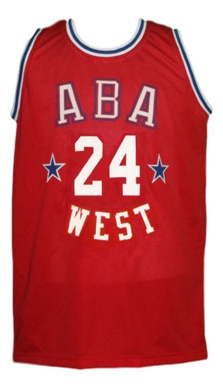 Ron Boone #24 Aba West All Stars Basketball Jersey Sewn Red