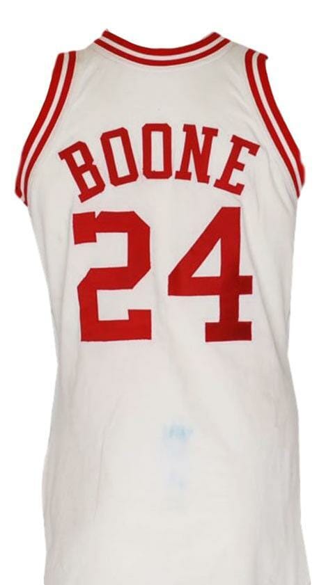 Ron Boone #24 Aba West All Star Basketball Jersey Sewn White