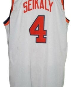 Ron Seikaly #4 College Basketball Jersey Sewn White