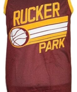 Rucker Park Nyc Retro Basketball Jersey Maroon 1