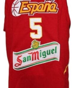 Rudy Fernandez Team Spain Espana Basketball Jersey New Sewn Red