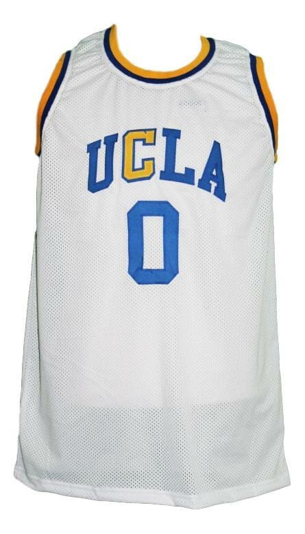 Russel Westbrook #0 Custom College Basketball Jersey New Sewn White