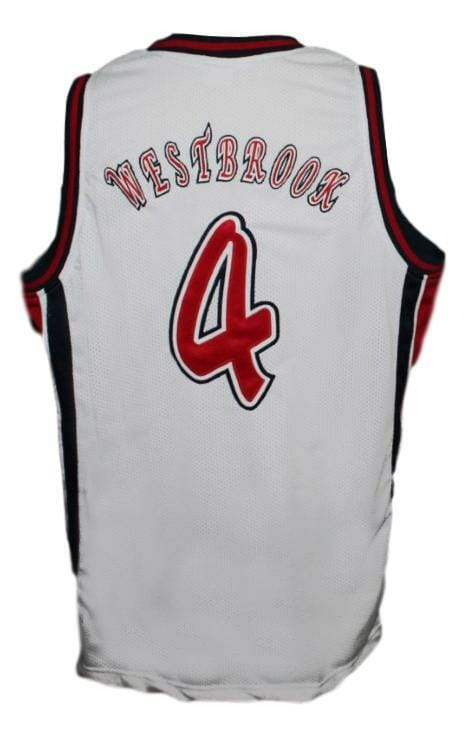 Russell Westbrook #4 Olympians HS Basketball Jersey Sewn White