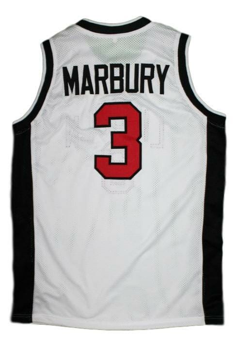 Stephon Marbury Lincoln High School Basketball Jersey Sewn White