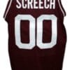 Screech Bayside Saved By The Bell Basketball Jersey Maroon