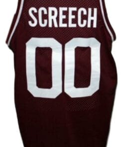Screech Bayside Saved By The Bell Basketball Jersey Maroon