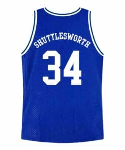 Shuttlesworth #34 Lincoln High School Ray Allen Basketball Jersey Blue
