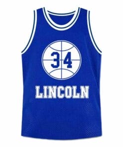 Shuttlesworth #34 Lincoln High School Ray Allen Basketball Jersey Blue