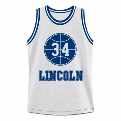 Shuttlesworth #34 Lincoln High School Ray Allen Basketball Jersey White