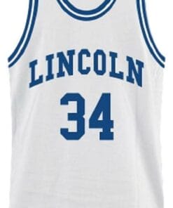 Shuttlesworth #34 Lincoln He Got Game Basketball Jersey White
