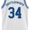 Shuttlesworth #34 Lincoln He Got Game Basketball Jersey White