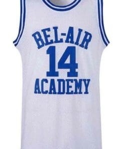 Smith #14 Bel-Air Academy Basketball Jersey Sewn White