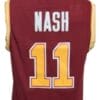 Steve Nash #11 College Basketball Jersey Sewn Maroon