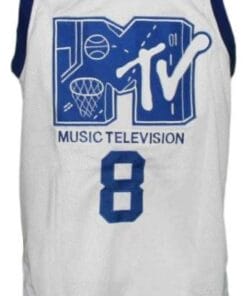 Steve Urkel #8 MTV Rock N Jock Basketball Jersey White