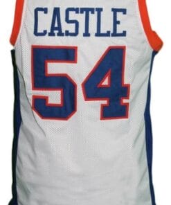 Thad Castle #54 Blue Mountain State Basketball Jersey Sewn White