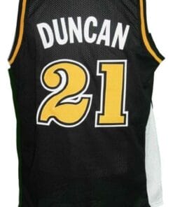 Tim Duncan #21 College Basketball Jersey Sewn Black