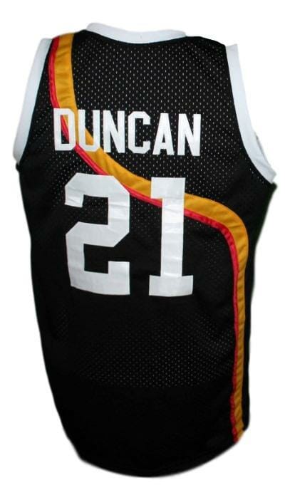 Tim Duncan #21 Roswell Rayguns Basketball Jersey Sewn Black